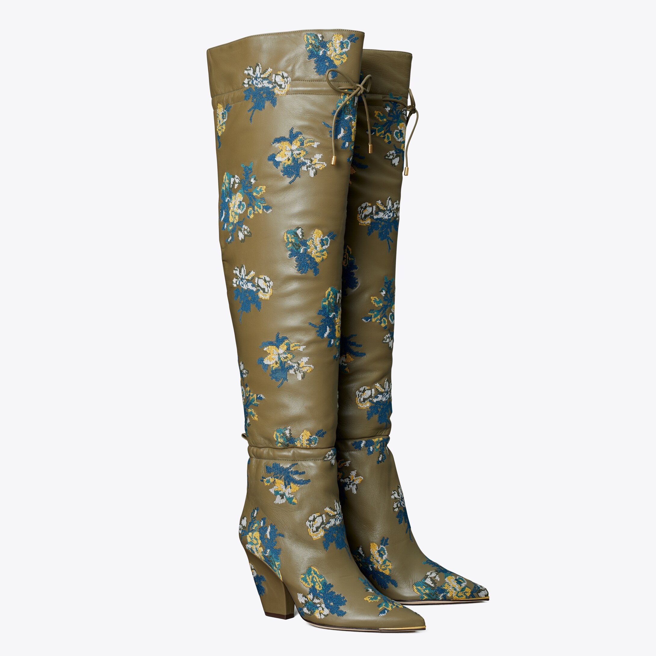 tory burch thigh high boots