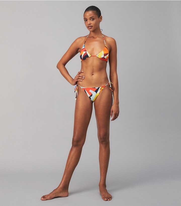 Printed String Bikini Bottom: Women's Designer Two Pieces | Tory Burch