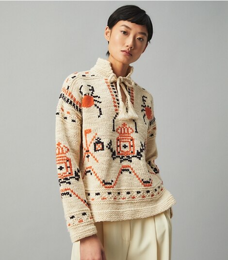 TORY BURCH PÓVOA DE VARZIM-INSPIRED SWEATER
