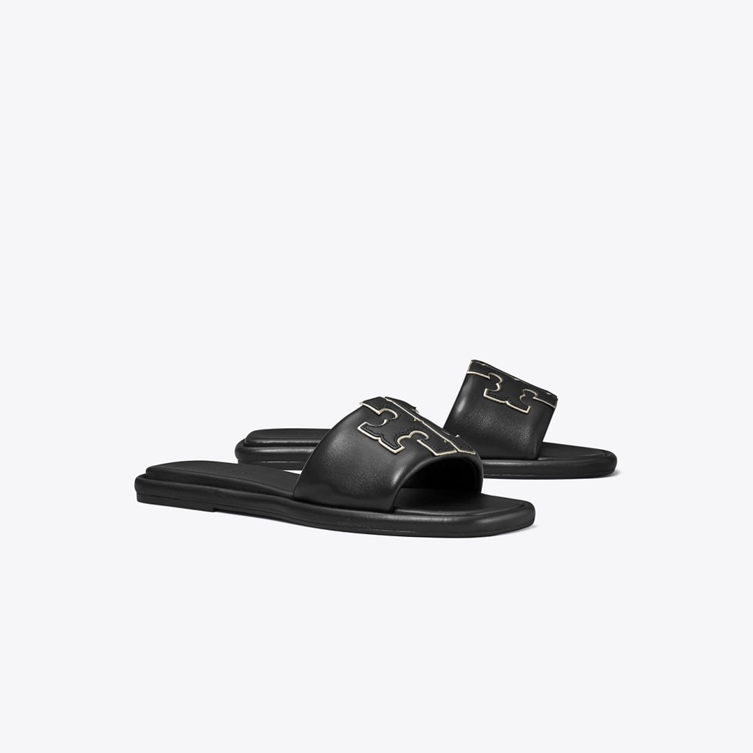 Tory Burch Double T Burch Slide In Multi