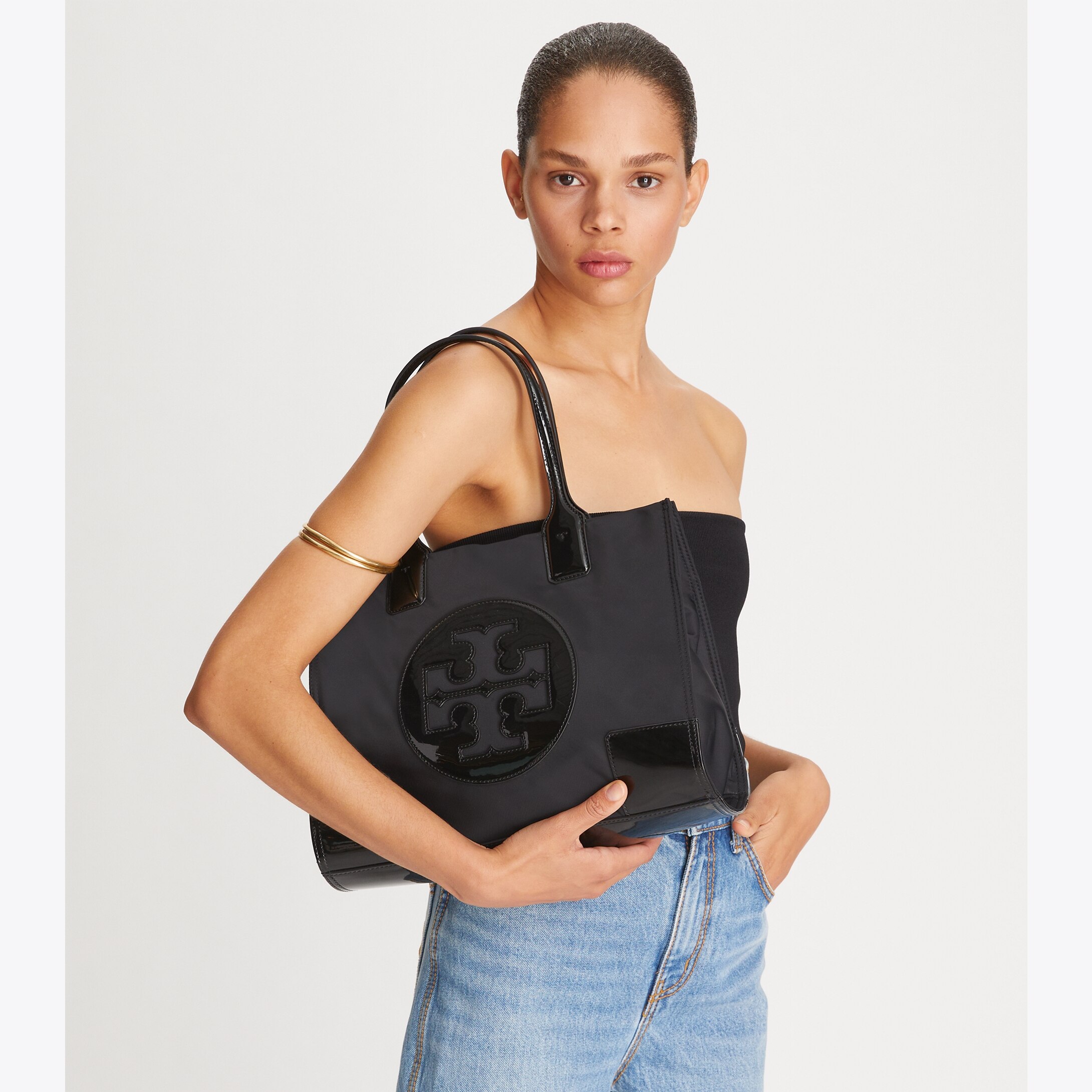 ella patent mini tote