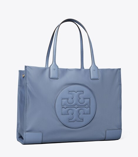 ella nylon quadrant top handle tote bag