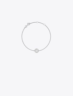 Tory Burch Miller Pavé Chain Bracelet In Brown