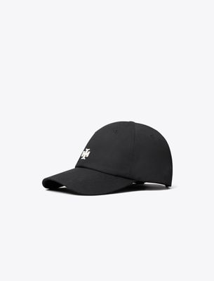 Tory Burch Logo Cap In Black