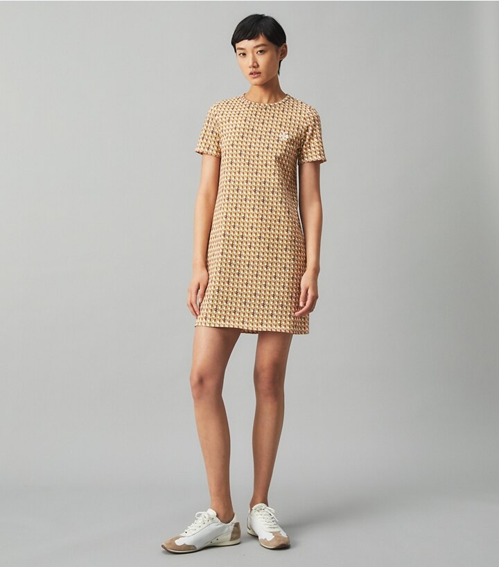 Basket-Weave T-Shirt Dress: Women's Designer Dresses | Tory Burch