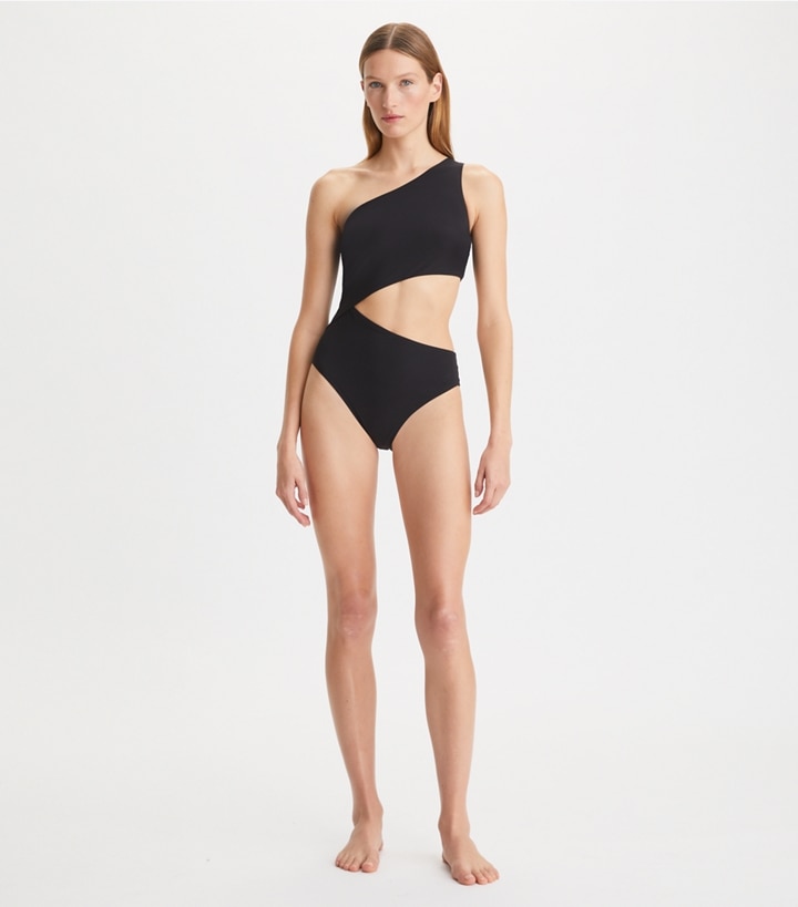 Cut-Out One-Piece Swimsuit: Women's Designer One Pieces | Tory Burch