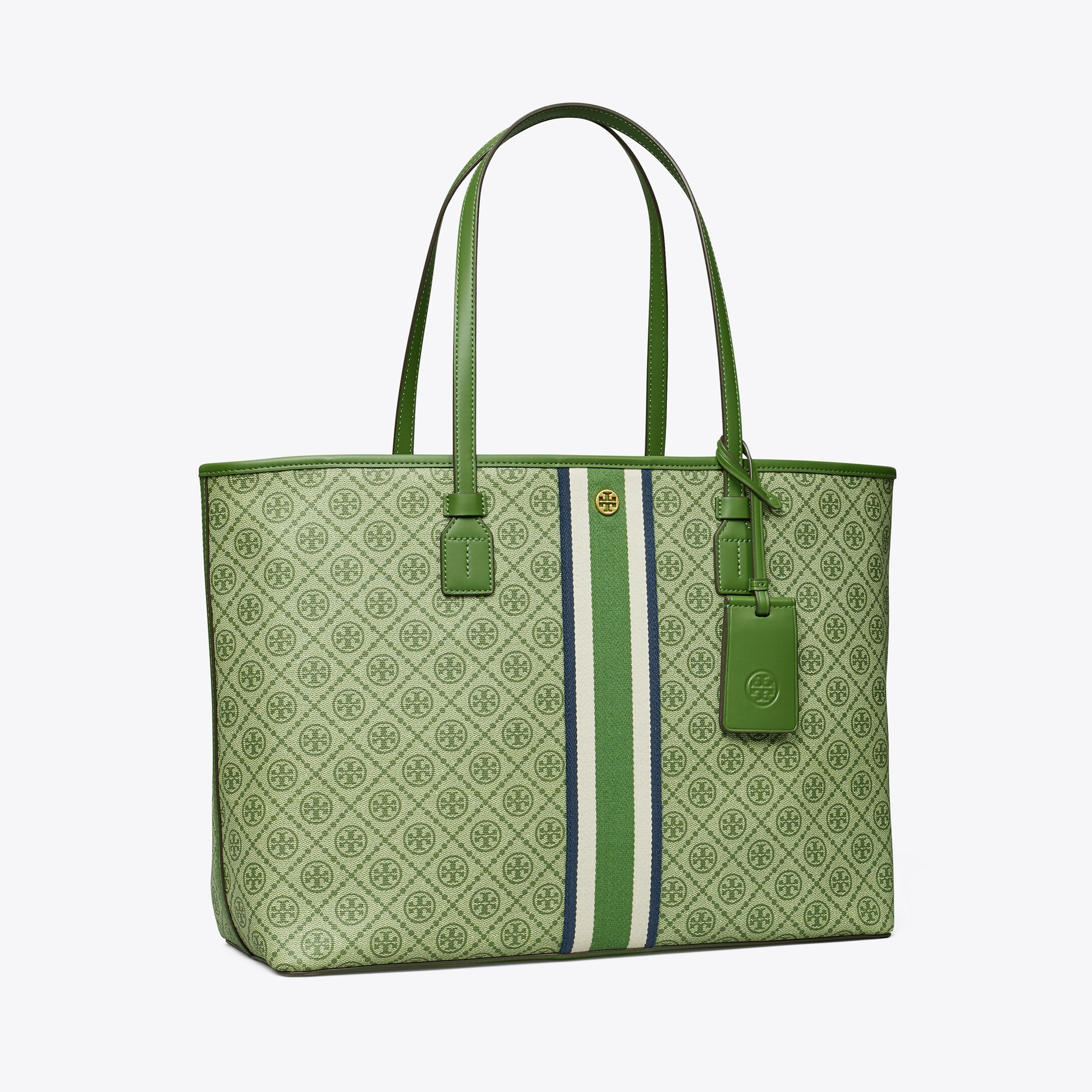 Tory Burch T Monogram Tote Bag in Green