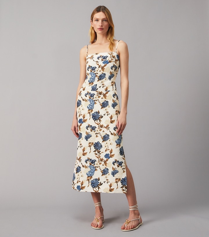 Tory Burch Lace Back Floral Print selling Midi Dress, EUC, Size 00, MSRP $598