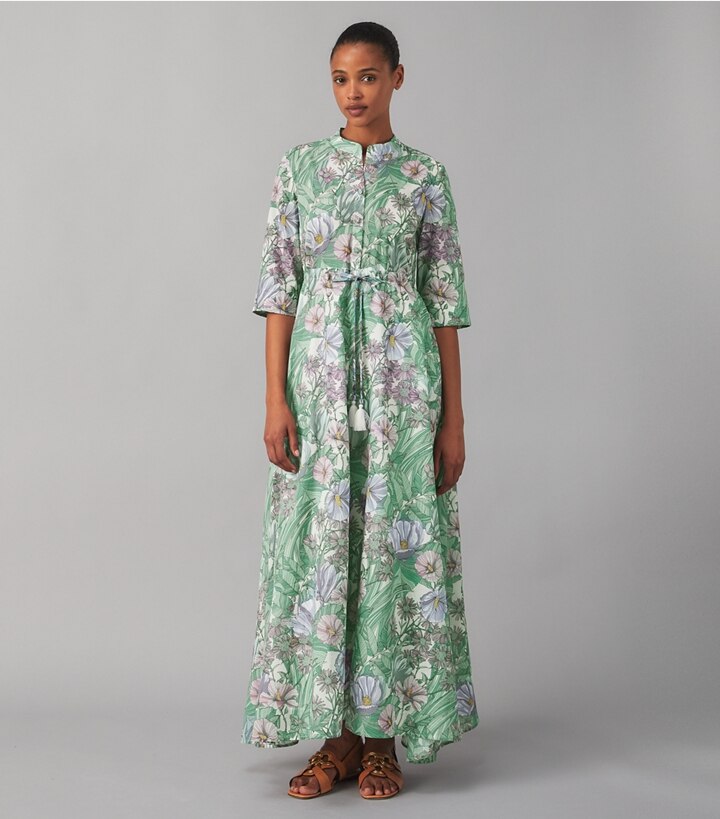 Printed Shirtdress: Women's Designer Coverups | Tory Burch