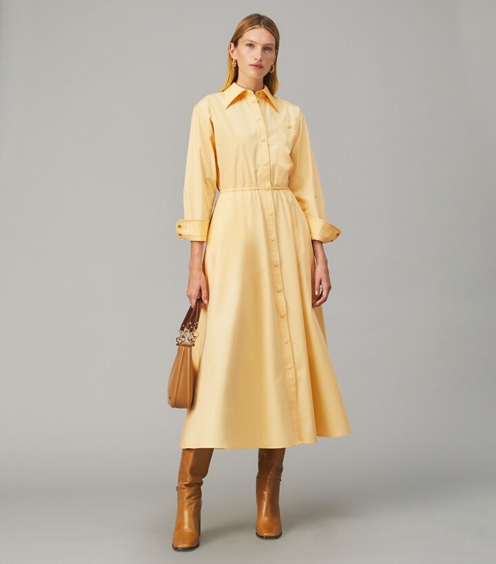 Eleanor Cotton Poplin Dress: Women's Designer Dresses | Tory