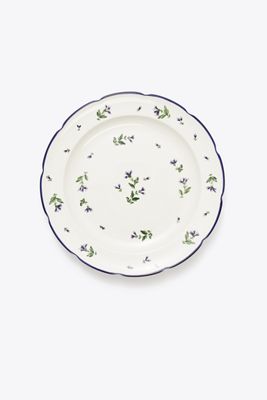 Tory Burch Jolie Fleur Salad Plate, Set Of 4 In White