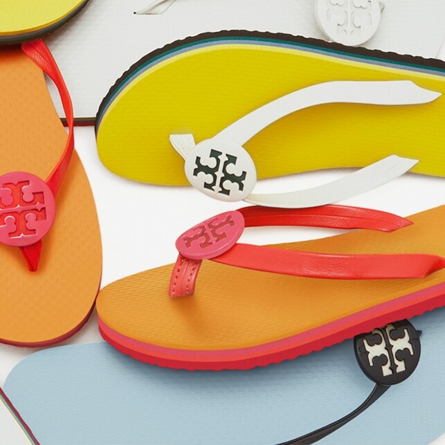 Women's Flip Flops & Thong Shoes: In Wedge & Flat | Tory Burch