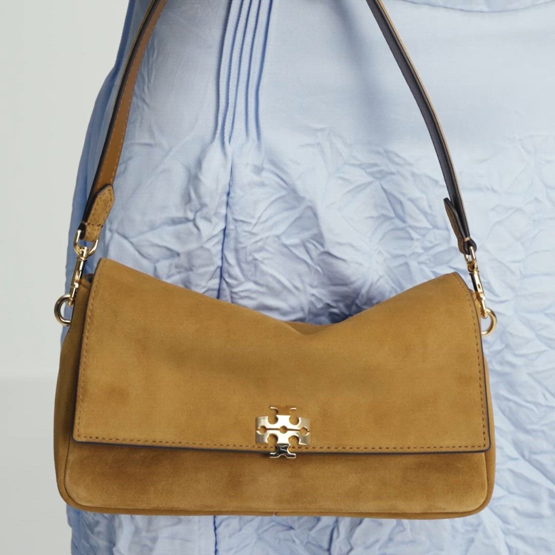 Small Charlie Shoulder Bag in beige | Tory Burch JP