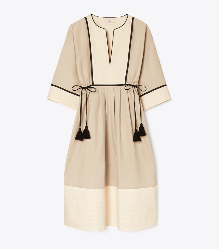 Abito a tunica color-block: Donna Abbigliamento Mare | Copricostume | Tory  Burch IT