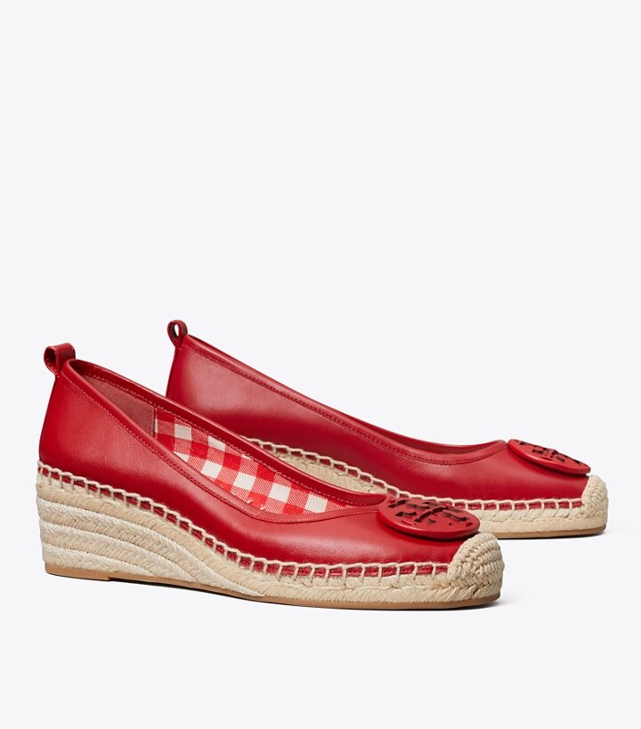 espadrillas pelle zeppa