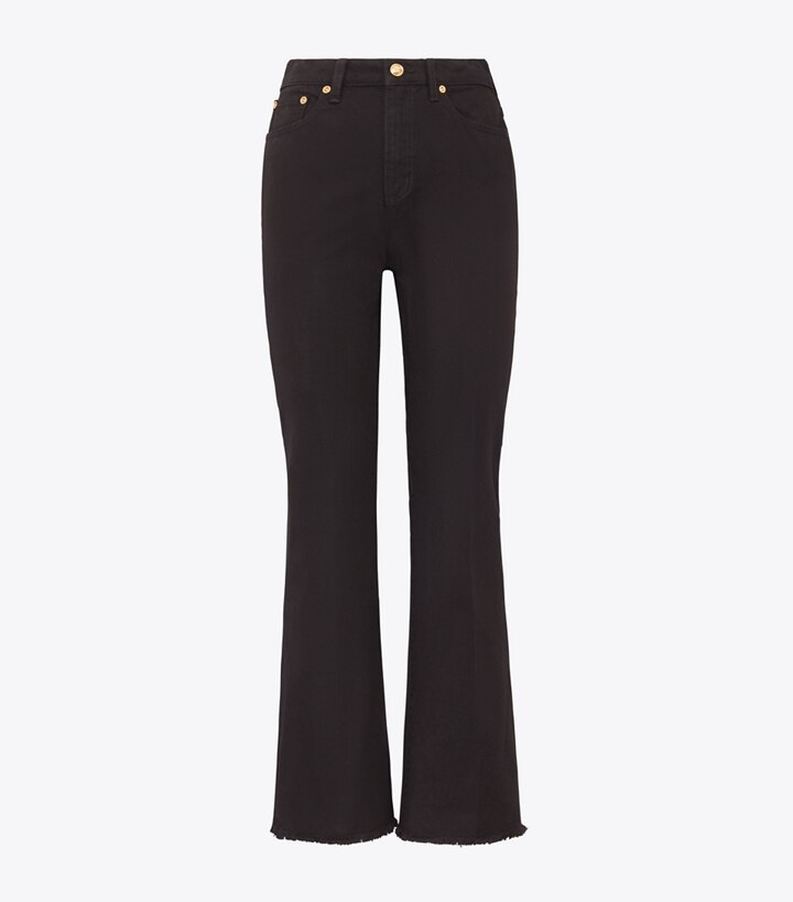 women's black boot leg jeans