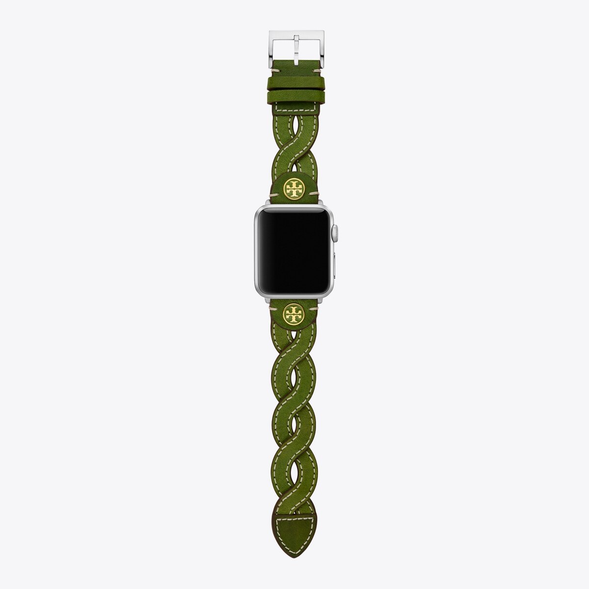 Braided Band for Apple Watch®, Green Leather, 38 MM – 40 MM