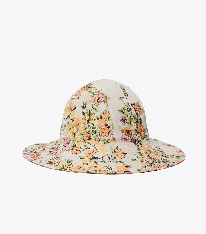 Cappello a falda larga in broccato reversibile: Donna Accessori | Cappelli  | Tory Burch IT