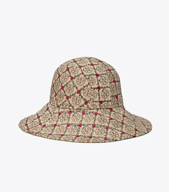 Cappello a falda larga ricamato T Monogram : Donna Accessori | Cappelli |  Tory Burch IT