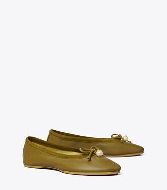 tory burch charm ballet flat