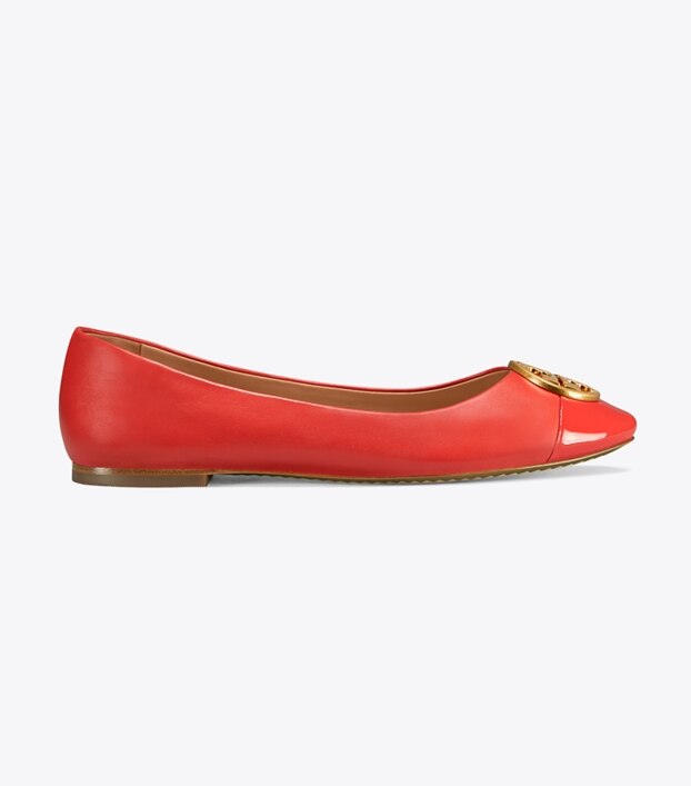 chelsea cap toe ballet flat tory burch