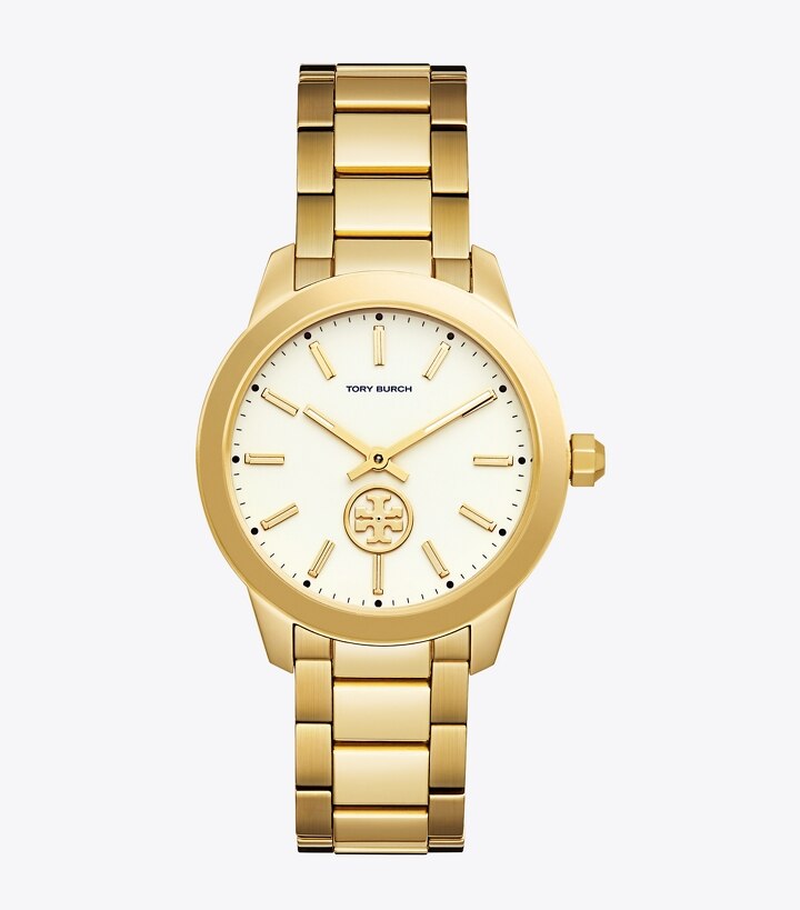 Collins Watch, Gold-Tone Stainless Steel/Ivory, 38 MM: Women's Watches ...