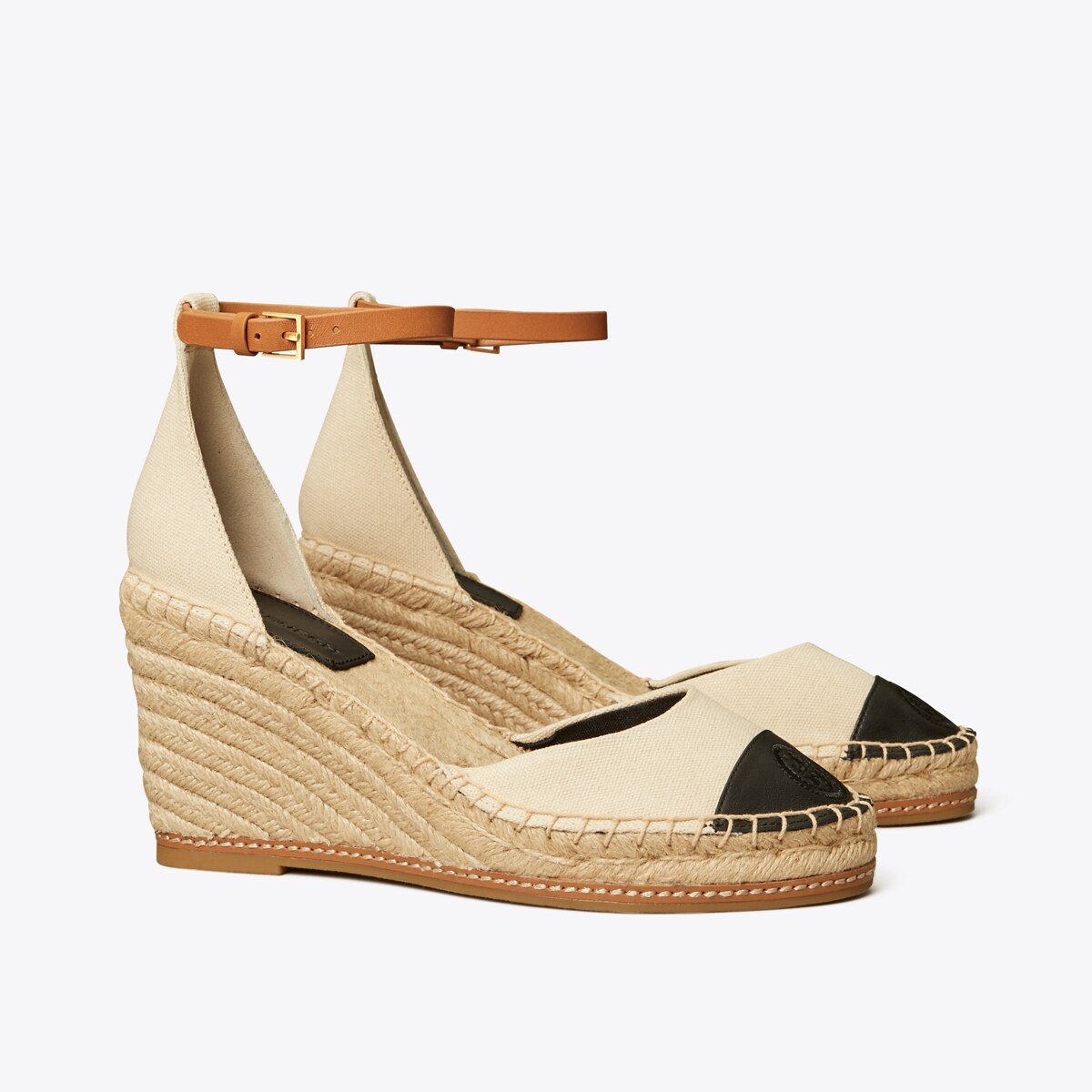 tory burch metal miller wedge