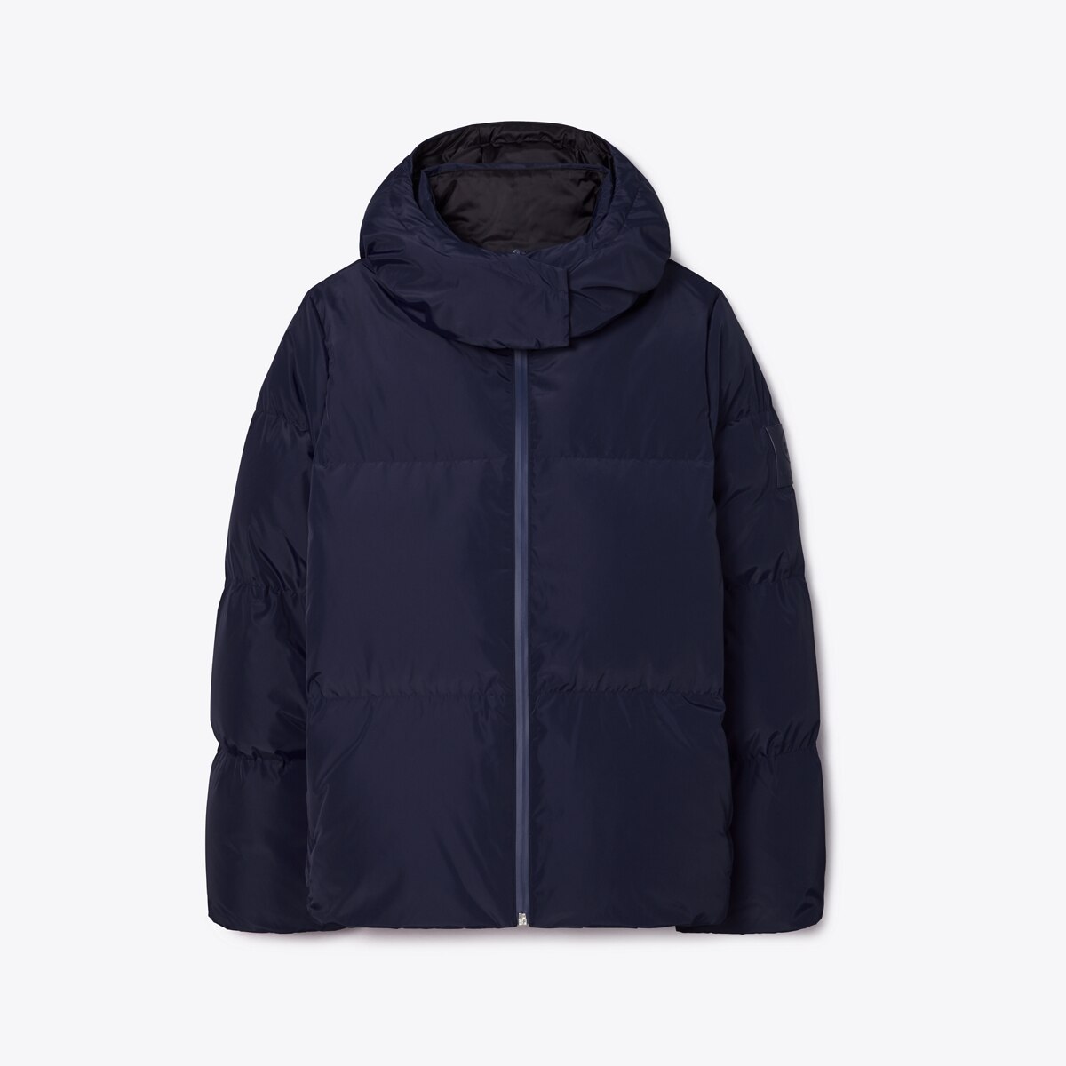hooded down jacket