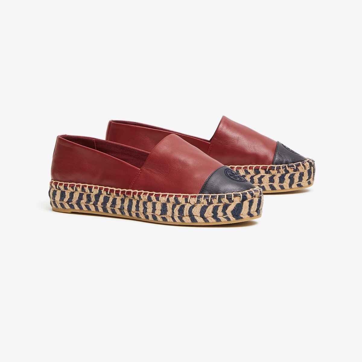 tory burch color block platform espadrille