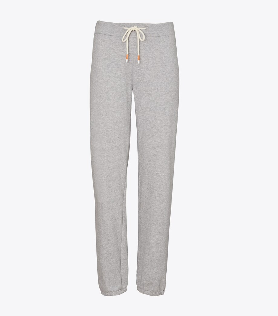 Tory Burch COTTON TERRY MEELANGE SWEATPANTS