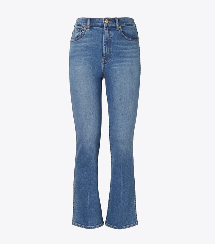 cropped cut jeans