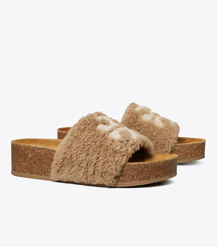 tory burch fur sandals