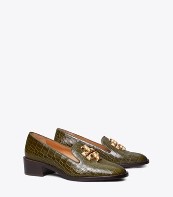 tory burch heeled loafers