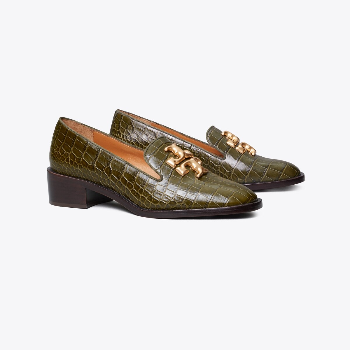 tory burch buckle heel loafer