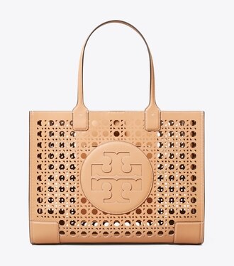ella basket weave tote bag