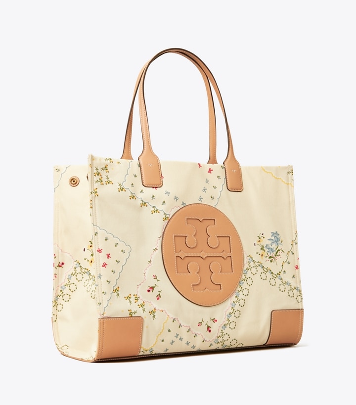 Ella Canvas Floral Tote Bag: Women's Designer Tote Bags | Tory Burch