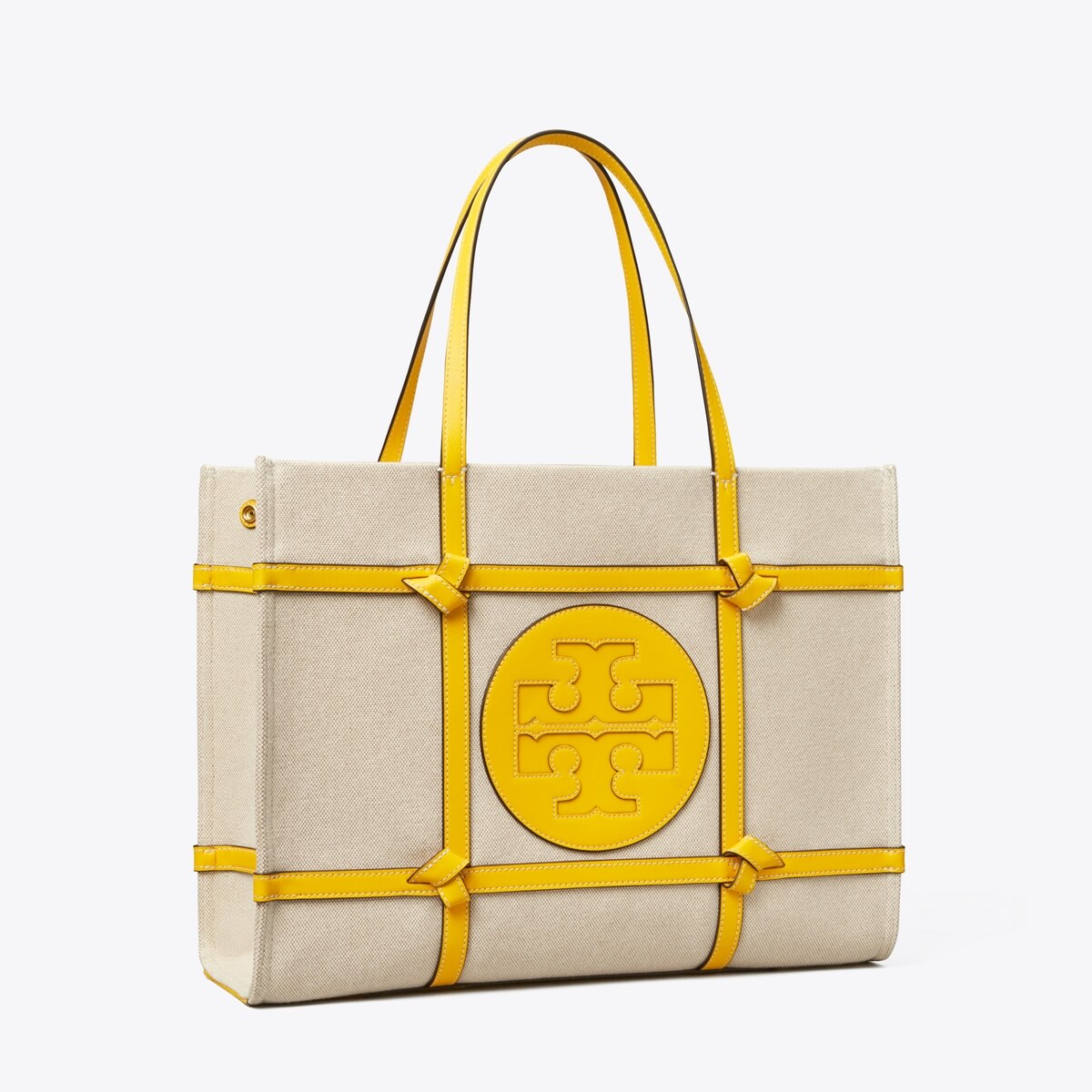 ella nylon quadrant top handle tote bag