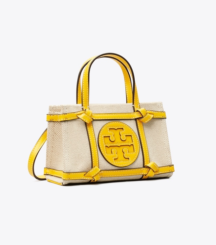 Ella Canvas Quadrant Micro Tote Bag: Women's Designer Crossbody 