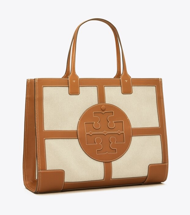 canvas leather tote bag