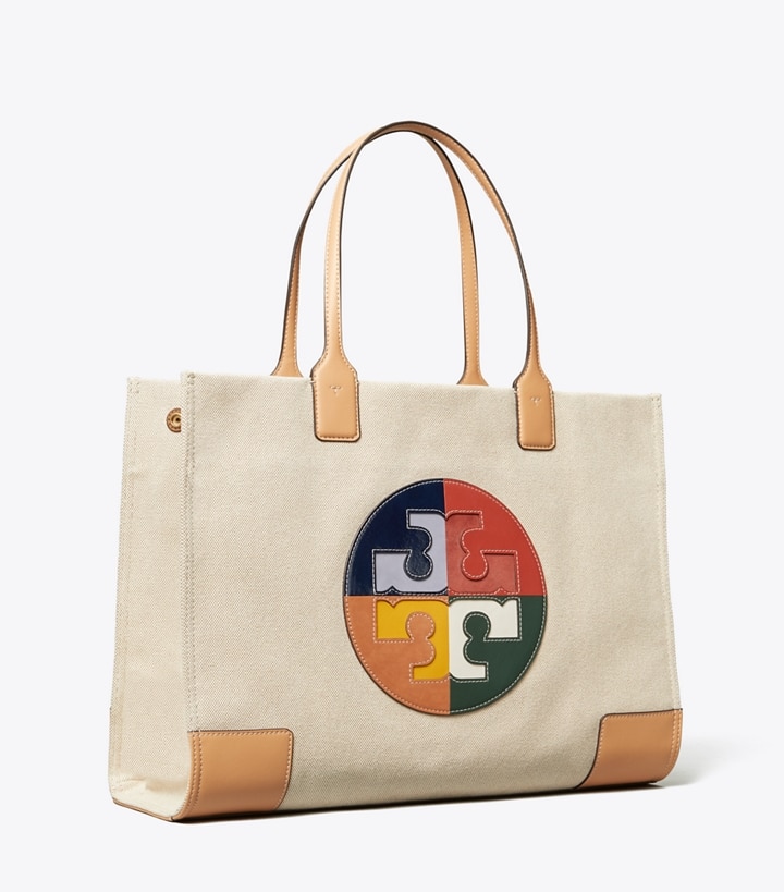 tory burch ella tote canvas