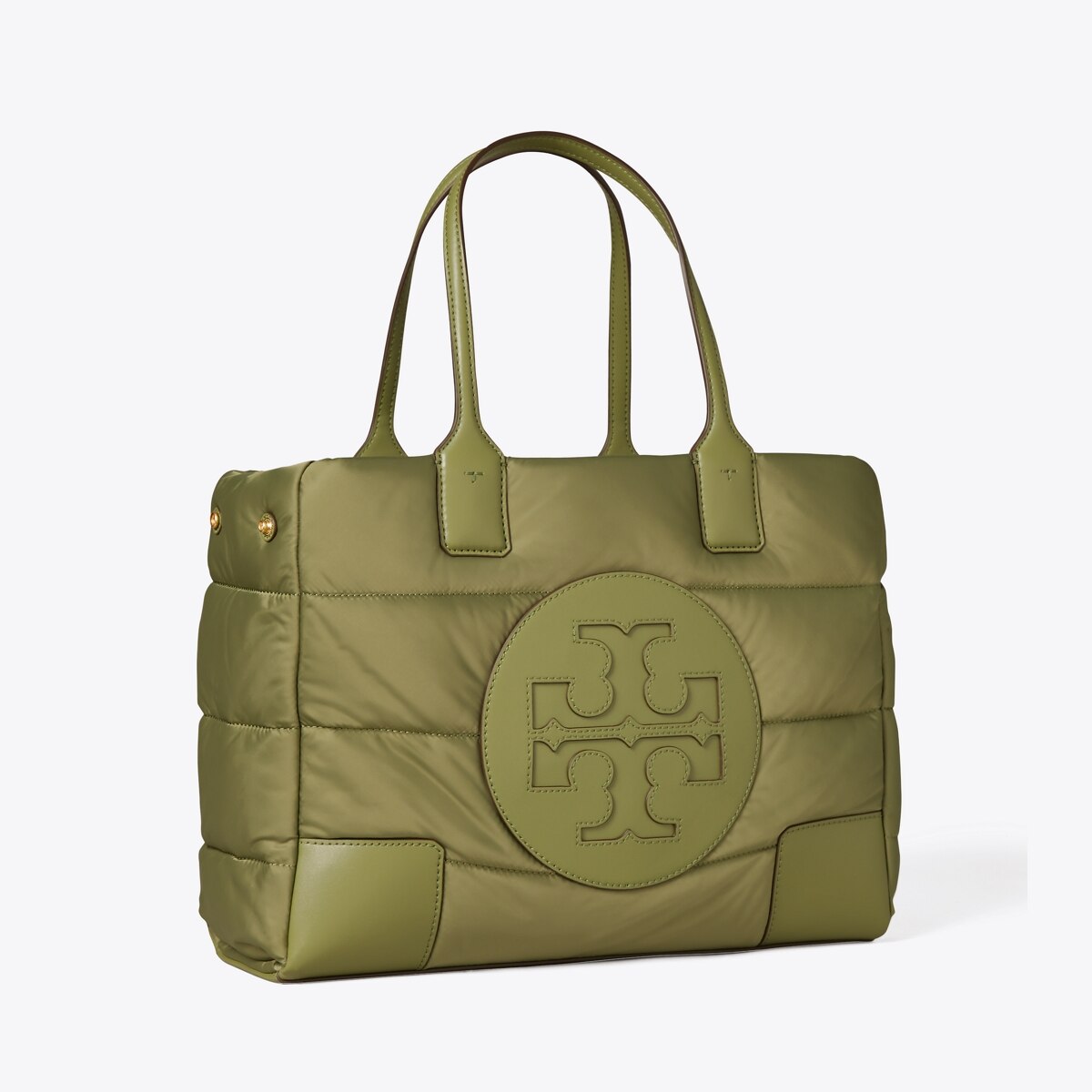 green puffer bag