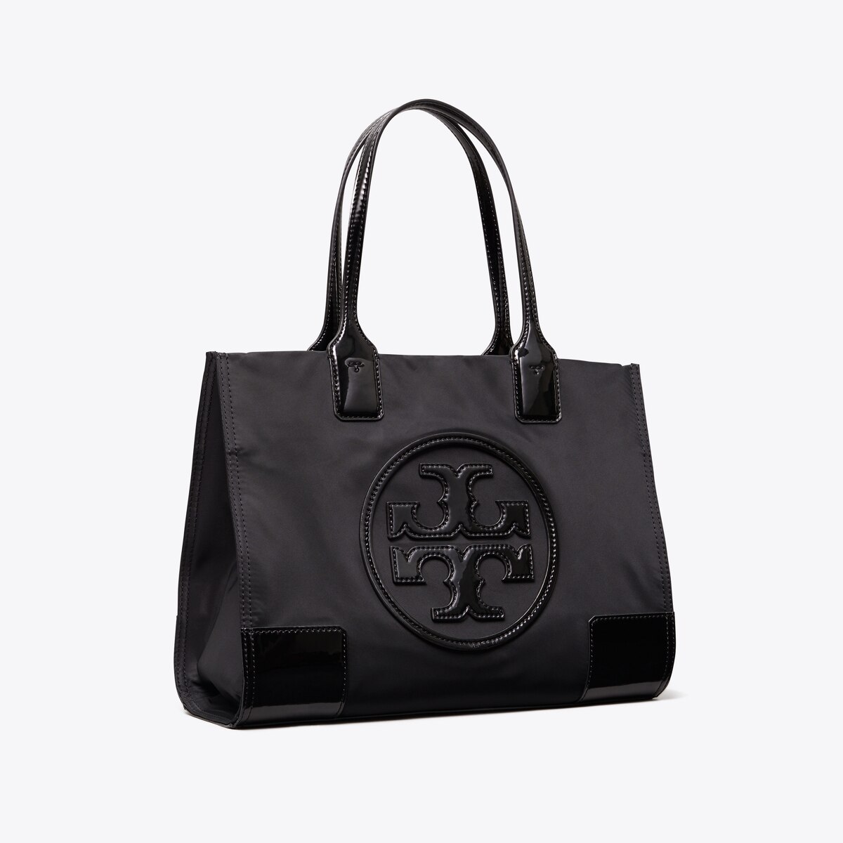 tory burch ella patent mini tote