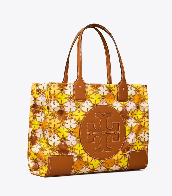 ella printed leather micro tote bag