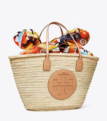 Ella Straw Micro Basket Tote Bag: Women's Designer Crossbody Bags 