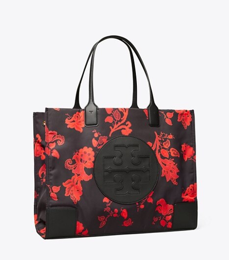 The Ella Tote in Canvas & Nylon | Tory Burch