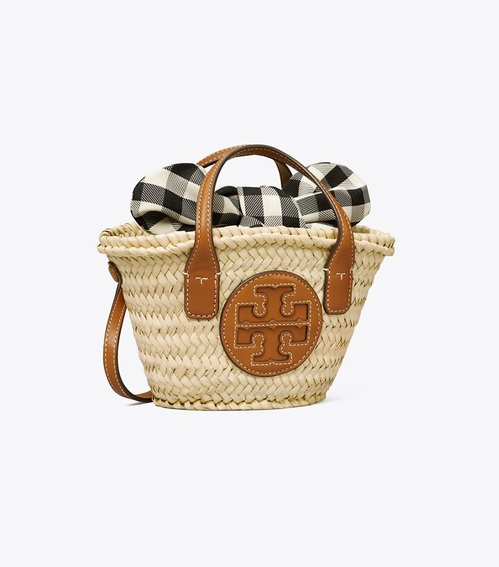 Ella Straw Basket Micro Tote Bag: Women's Designer Crossbody Bags 