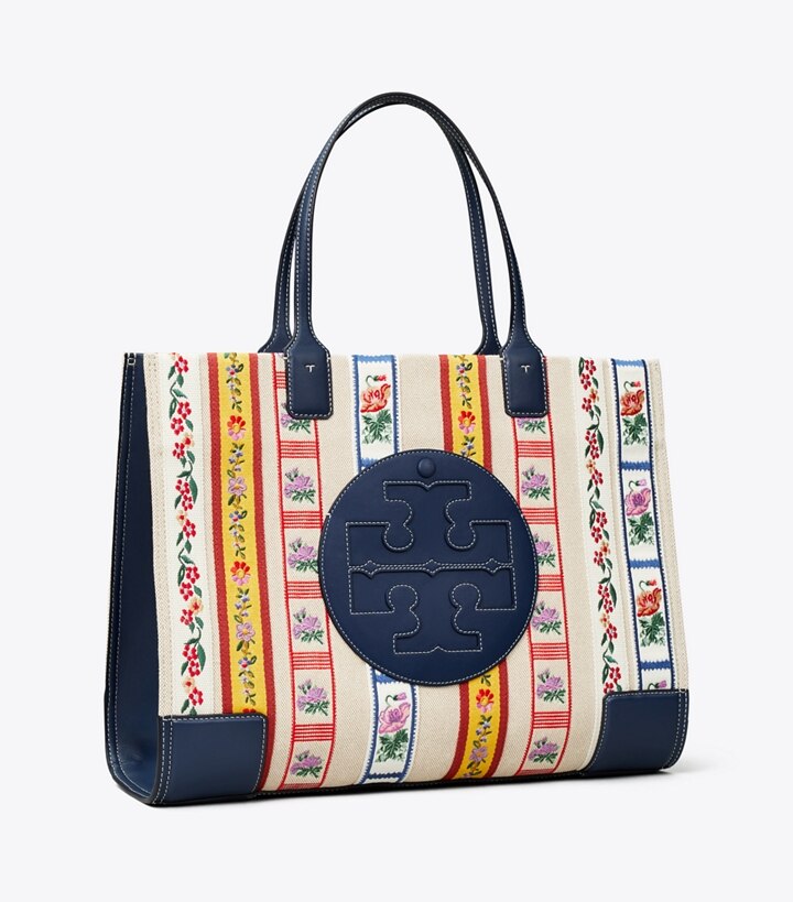 tory burch ella patchwork tote