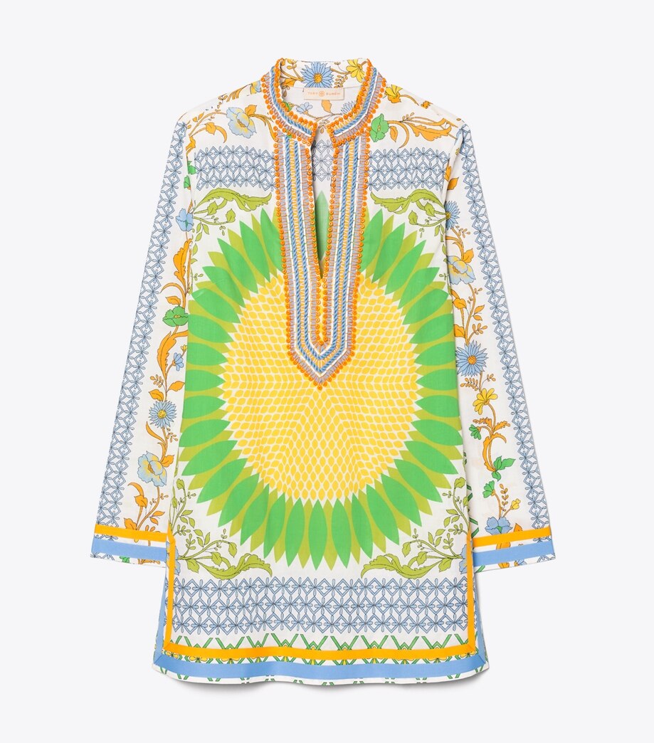 Tory Burch Embellished Tory Beach Tunic