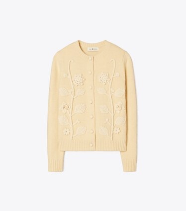 tory burch floral cardigan