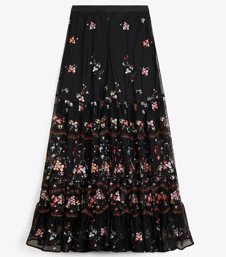 Embroidered Tulle Skirt: Women's Sale | Tory Burch